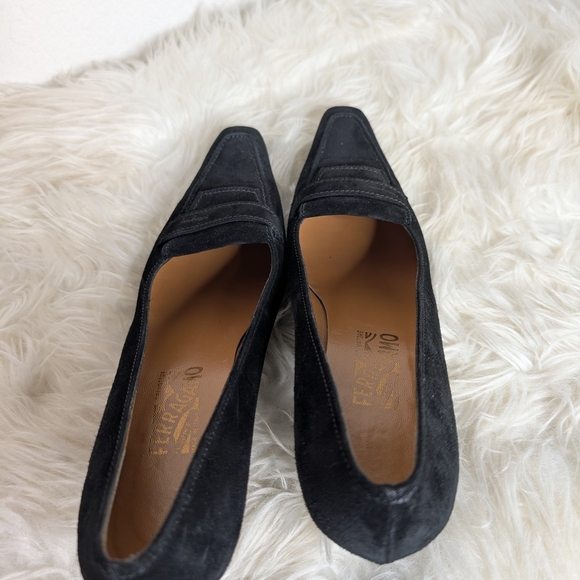 Salvatore Ferragamo Black Flats Timeless Elegance - Picture 11 of 13
